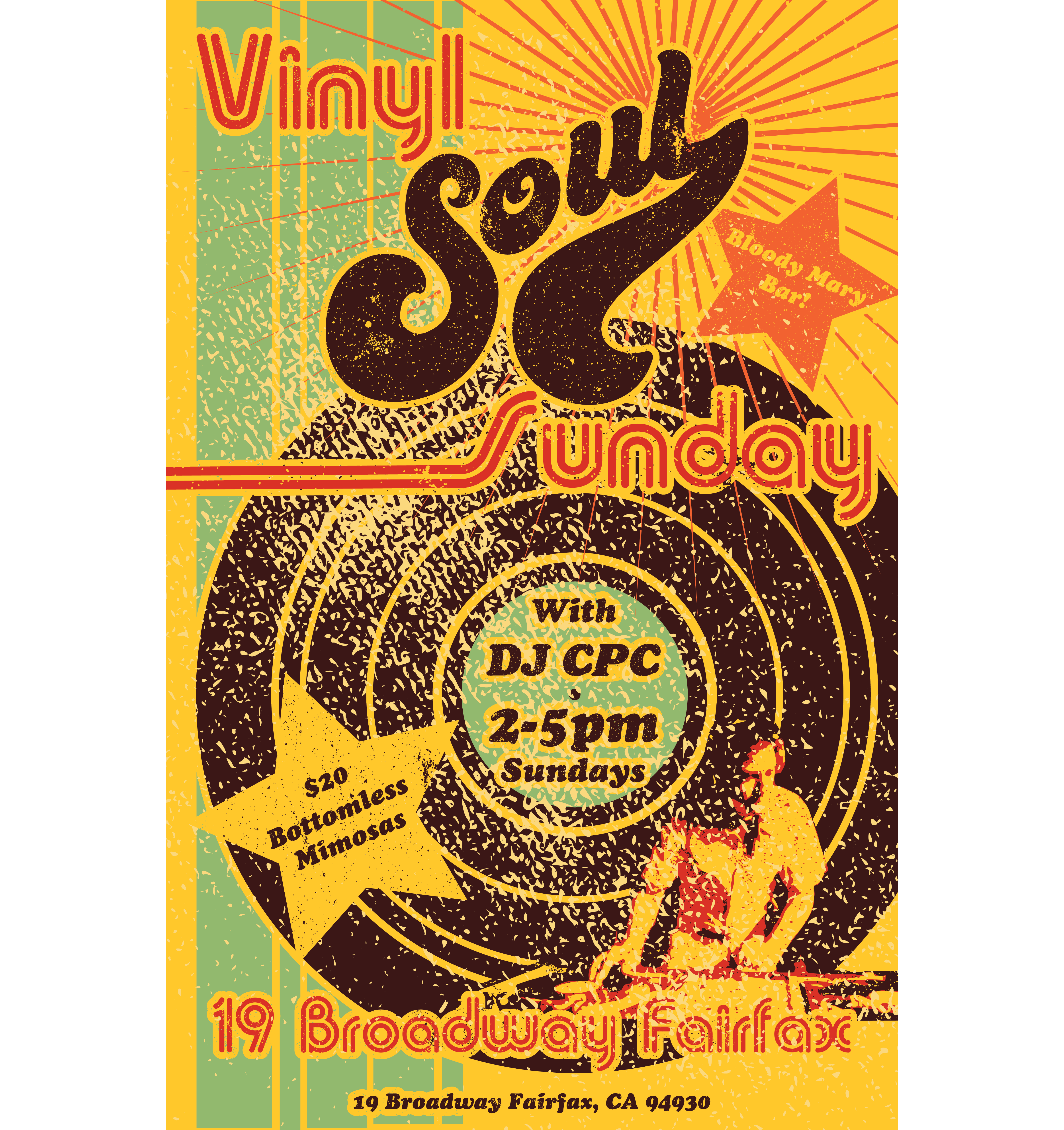 Vinyl DJ Event Poster